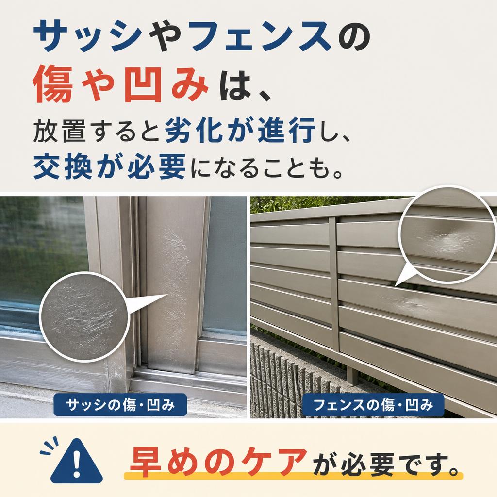 傷や凹みを放置するとどうなる？