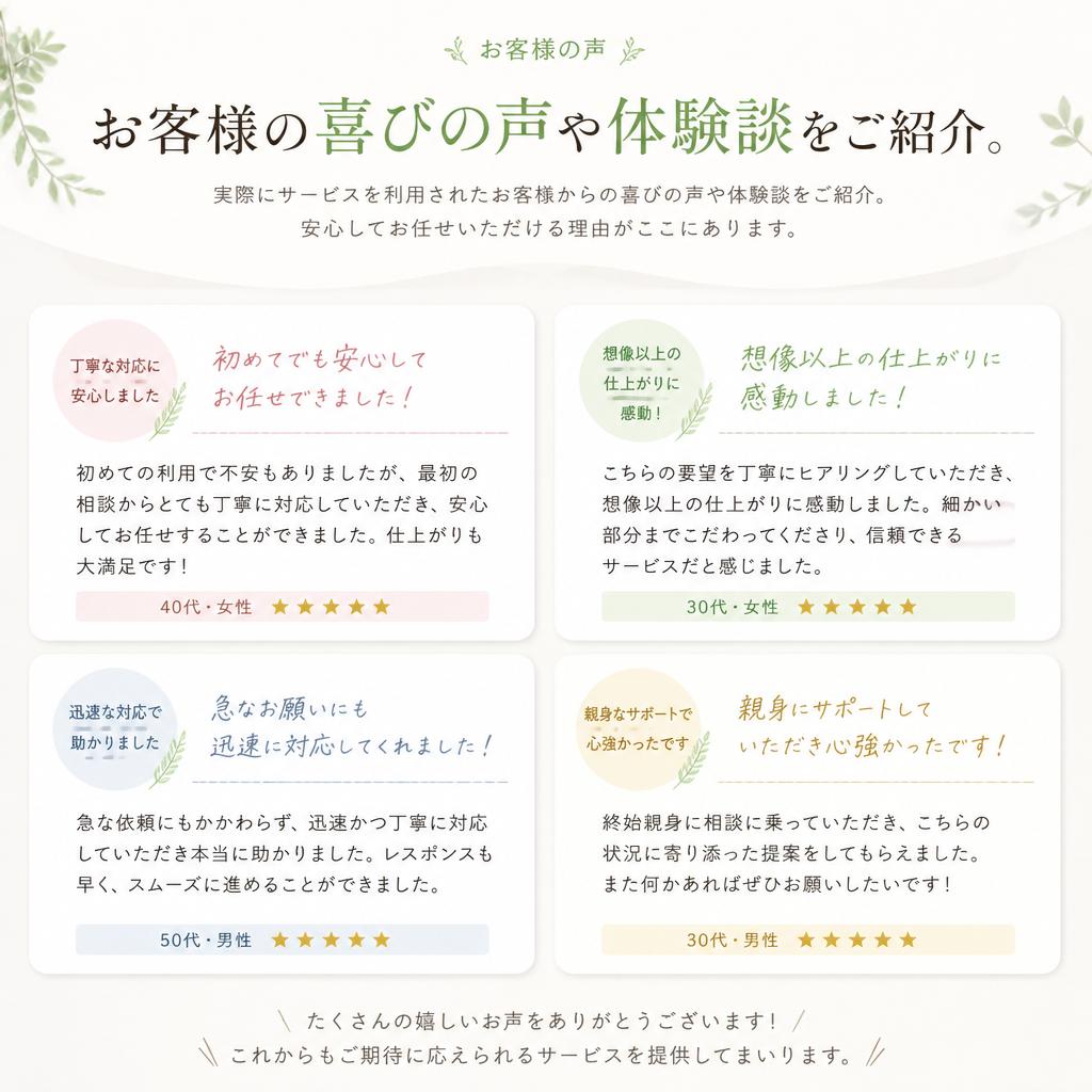 お客様の声